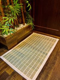 DIVINE DHURBA GRASS ORGANIC MAT - FOR YOGA, MEDITATION, POOJA, HAWAN SAMAGIRI AND PRAYER 