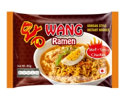 WANG RAMEN HOT AND SPICY CHICKEN NOODLE