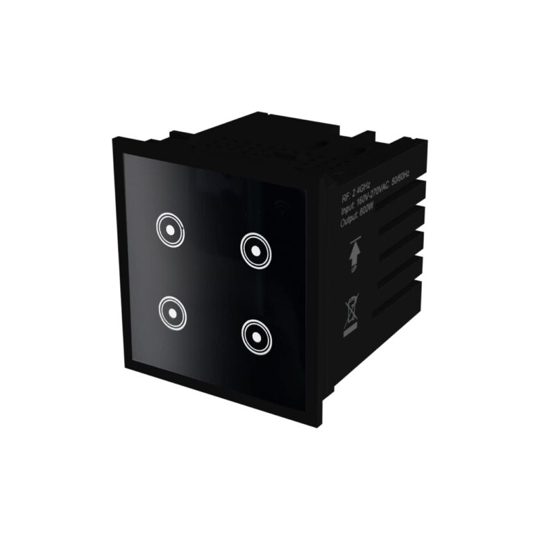 PHLIPTON Wifi 4 Touch Modular Smart WiFi Switch 10A (Black)