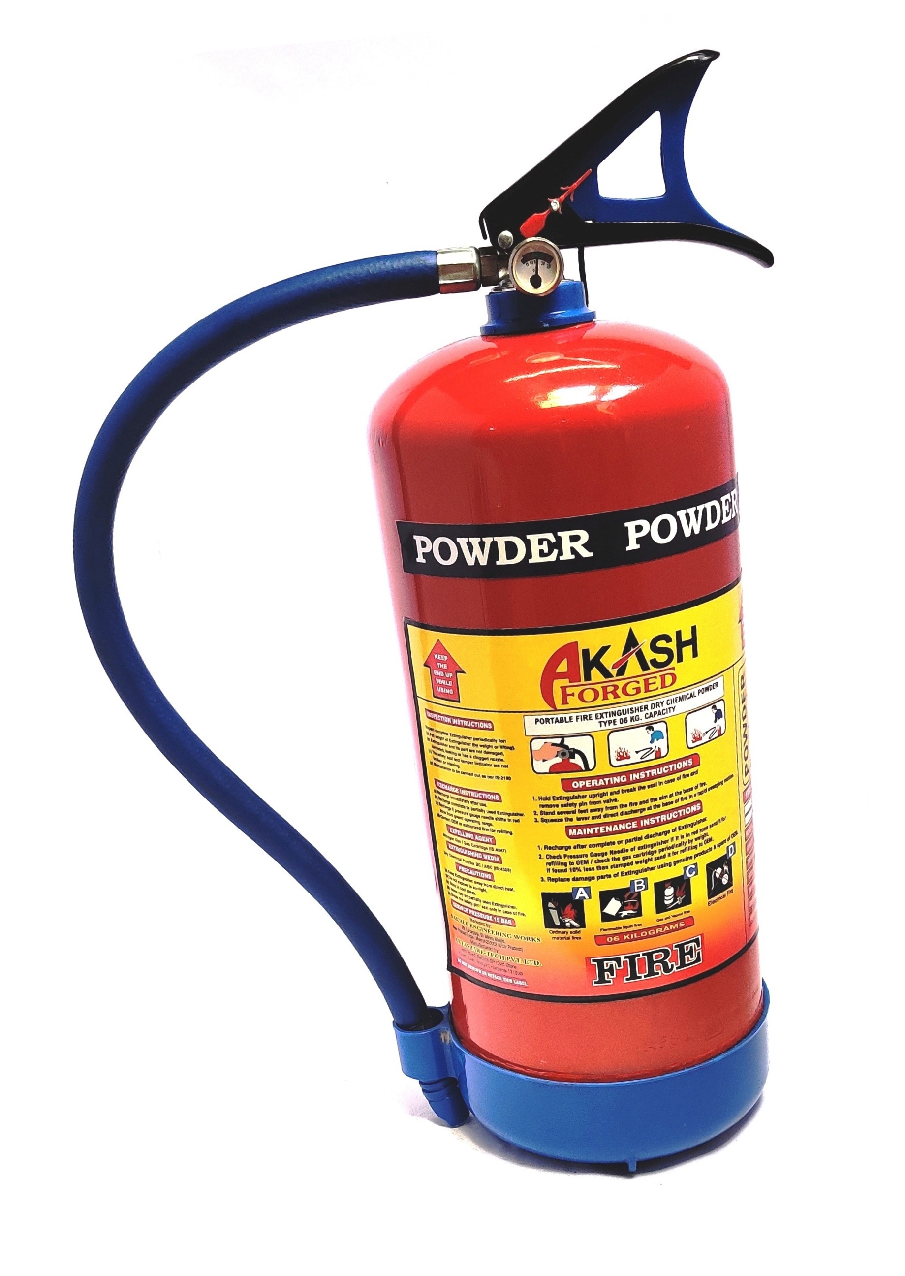 FIRE EXTINGUISHER DRY POWDER ABC STORED PRESSURE TYPE 6KG