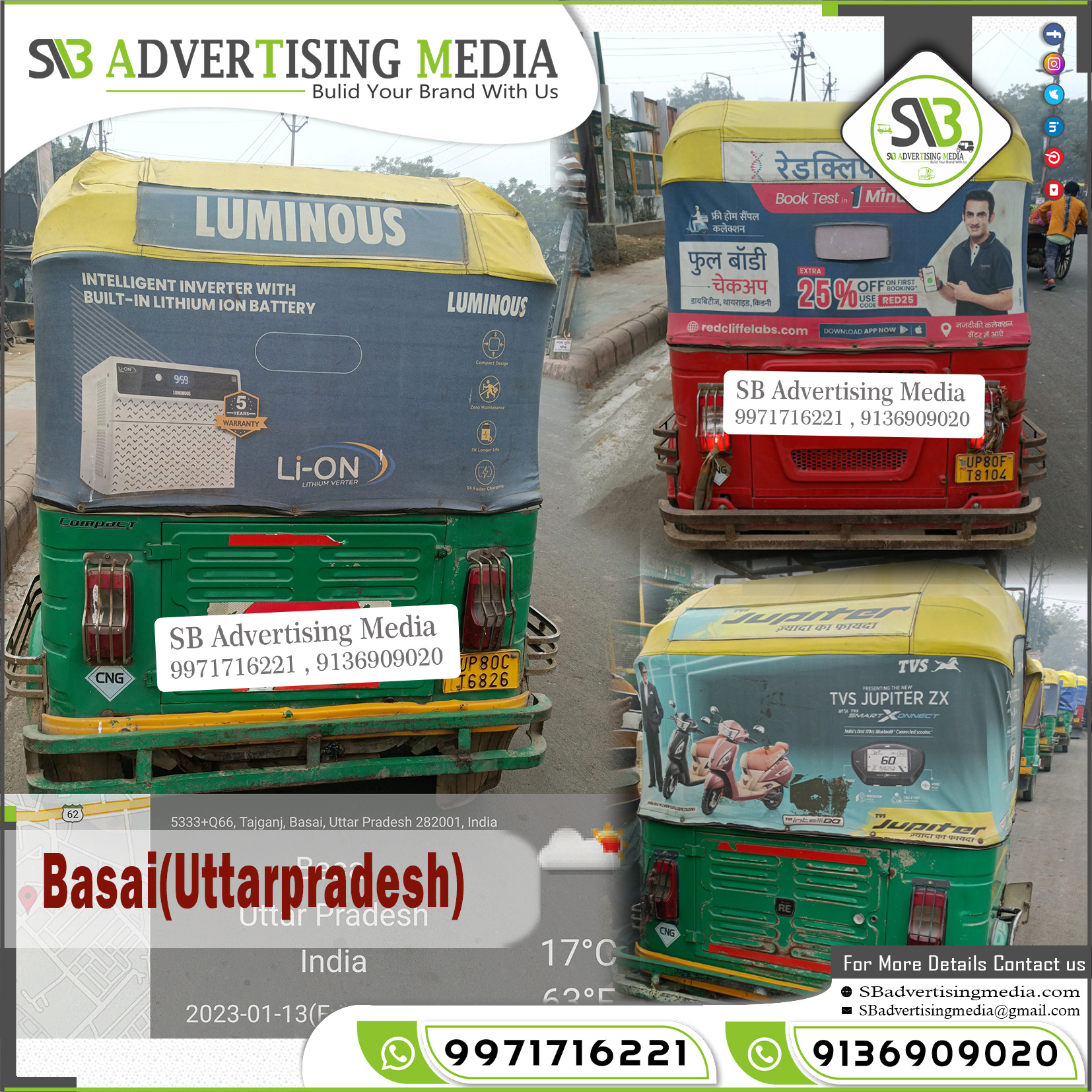 Auto Advertising service in Basai Uttar Pradesh