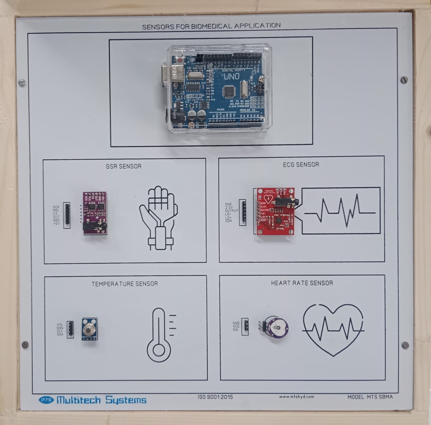 SENSORS FOR BIO MEDICAL APPLICATION TRAINER