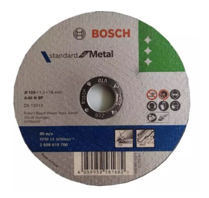 Bosch 4 Inch Cutting Wheel - 2608619700 Pack of 10