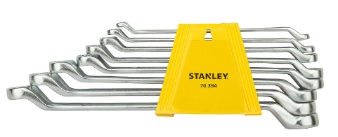 Stanley-70-394E-8Pcs Shallow Ofset Bihex Spanner Set ,6X7-20X22MM