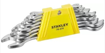 Stanley-70-379E-8Pcs Double O/E Spanners Set 6X7 To 20X22MM