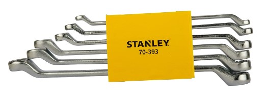 Stanley-70-393-6PCS Shallow Offset Bihex Spanner Set 6X7-16X17MM