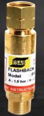 Esab Oxygen Cylinder Mounted FlashBack Arrestor FRT G3 / 8 LH Oxygen 