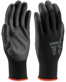 Udyogi NPU Black/White - PU Coated Handgloves