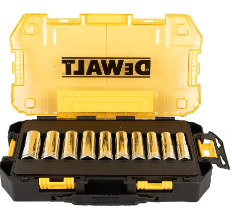 Dewalt-DWMT73815-0-1/2IN Deep Socket Set (13, 14 15, 16, 17, 18, 19, 21, 22, 24MM)