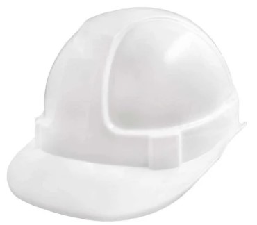 Midas Valpro Commander Plus Helmet HDPE Non-Vented Helmet Sweat Band Ratchet Assembled Harness  White IS 2925 1984 Pack of 10