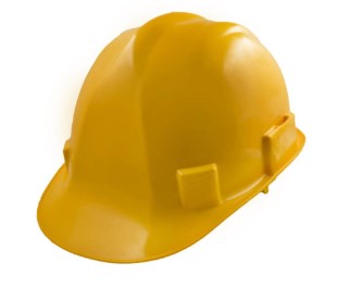 Midas Valpro Commander Plus Helmet HDPE Non-Vented Helmet Sweat Band Ratchet Assembled Harness Yellow IS 29251984