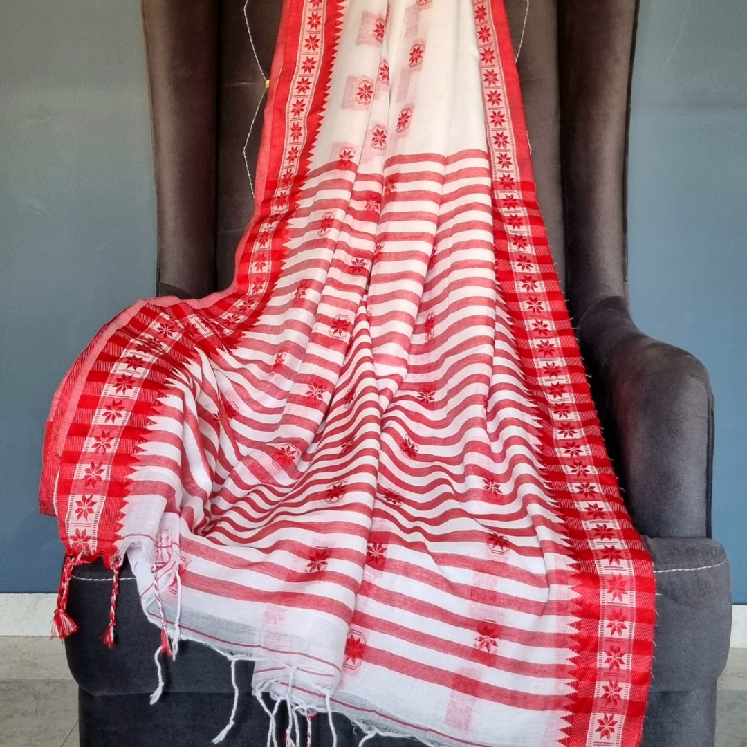 Cotton Khadi Nitya Supreme Saree