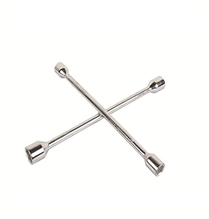 Ozar Four Way Cross Wheel Spanner 17, 19, 21, 23, Length 14