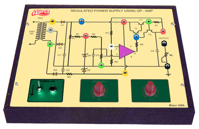 Regulated Power Supply Using Op - Amp Trainer