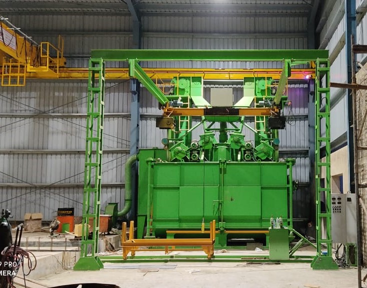 wire coil shot blasting machine