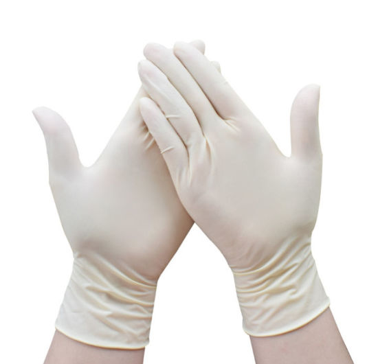 Single Use Medical Latex Examination Gloves 
