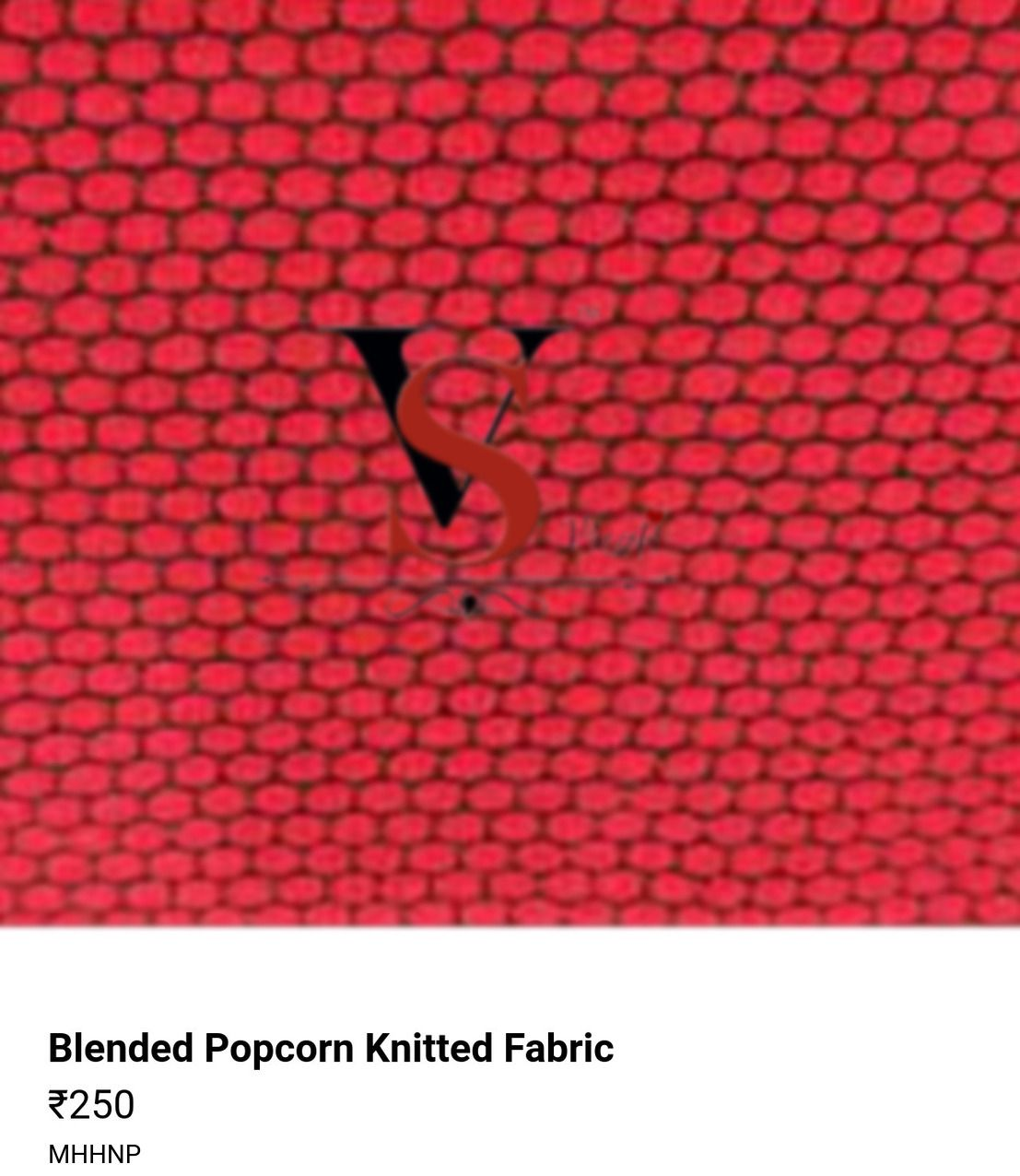 Blended Popcorn Knitted Fabric