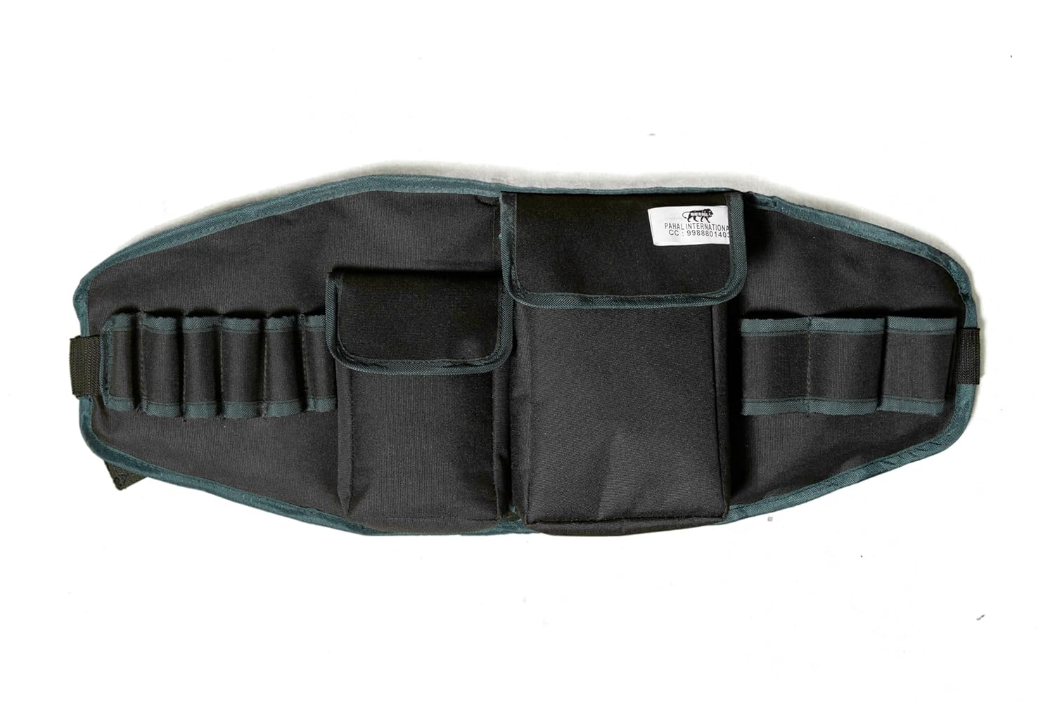 PAHAL Tool Belt for Electrician, Carpenter, Construction Worker-Adjustable Utility Tool Belt,Waist Pouch,Garden Apron, Length-24 Inch Black,fits waist