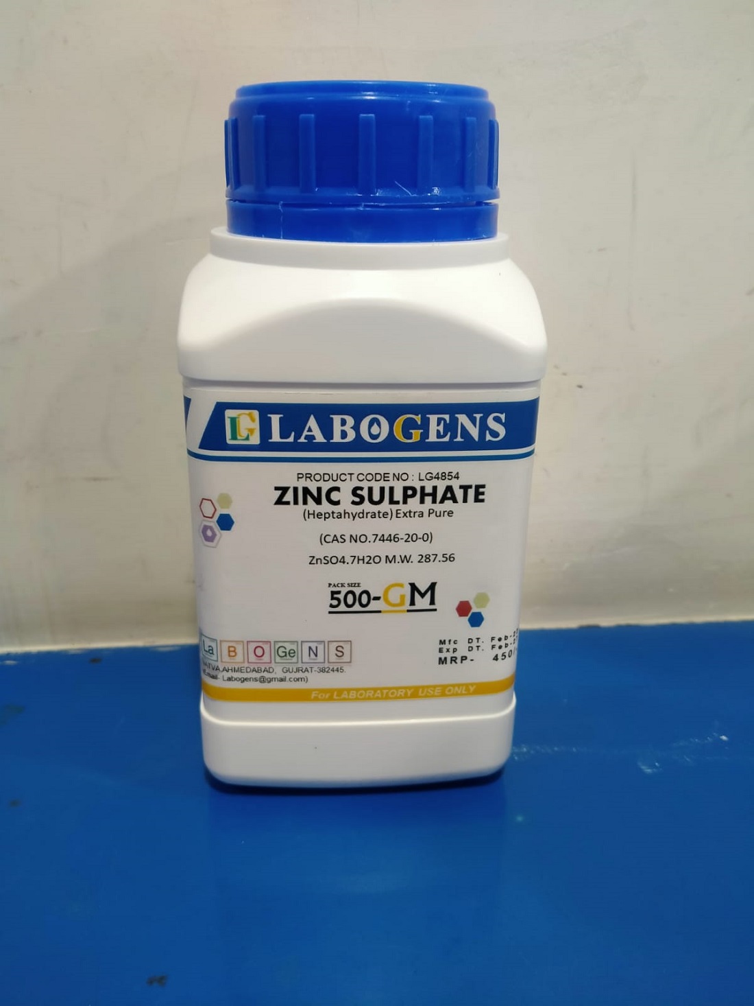 ZINC SULPHATE (HEPTAHYDRATE) EXTRA PURE