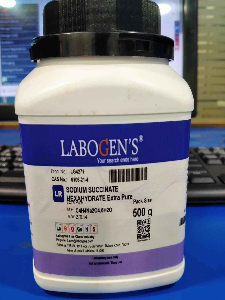 SODIUM SUCCINATE HEXAHYDRATE EXTRA PURE