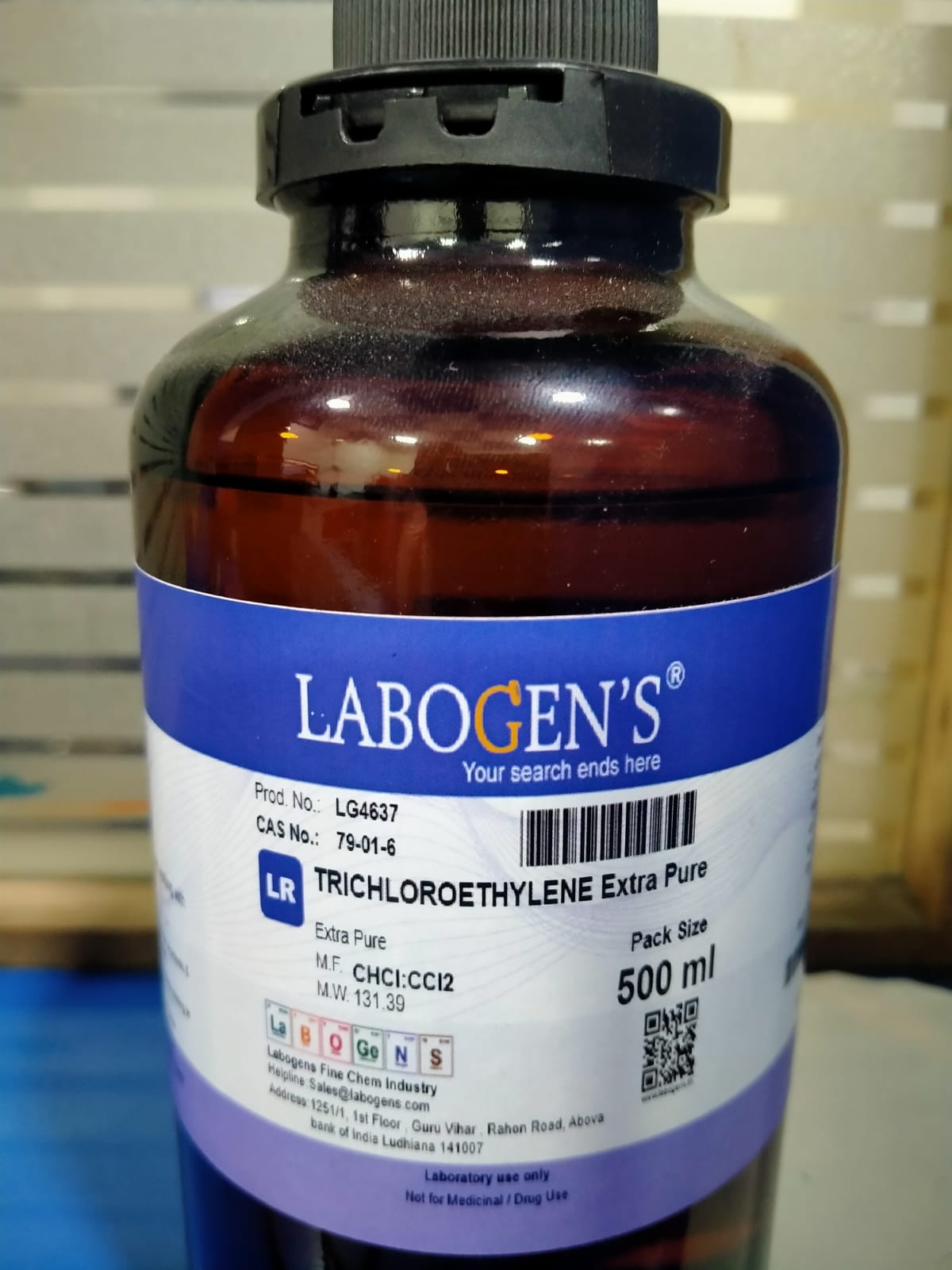TRICHLOROETHYLENE EXTRA PURE