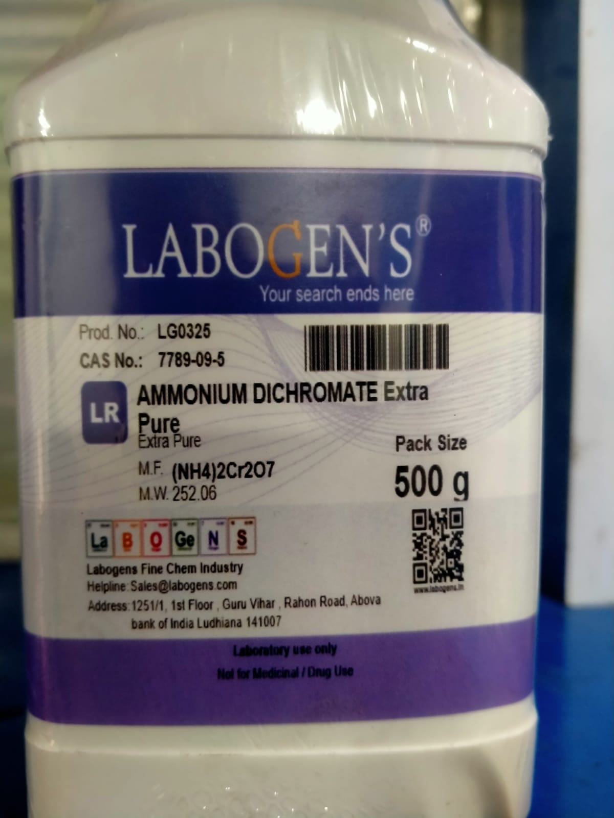 AMMONIUM  DICHROMATE EXTRA PURE