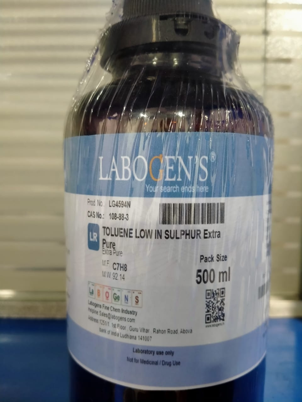 TOLUENE LOW IN SULPHUR EXTRA PURE