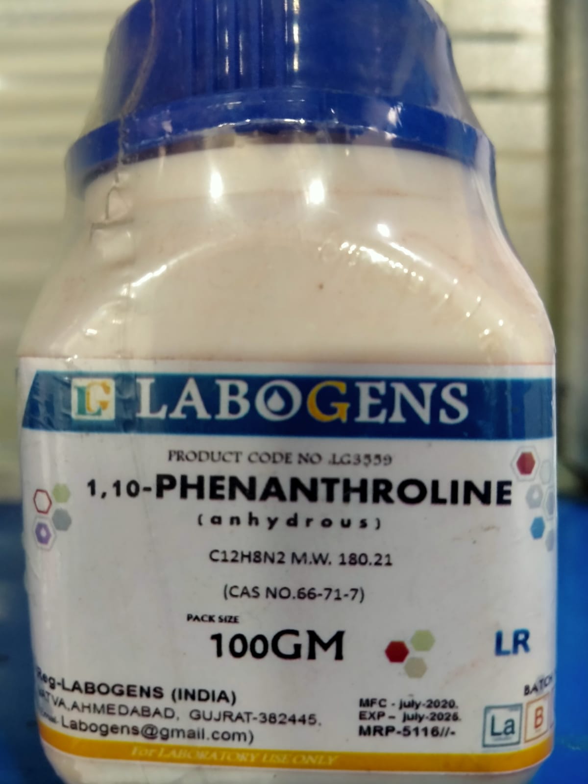 1,1O-PHENANTHROLINE( ANHYDROUS)