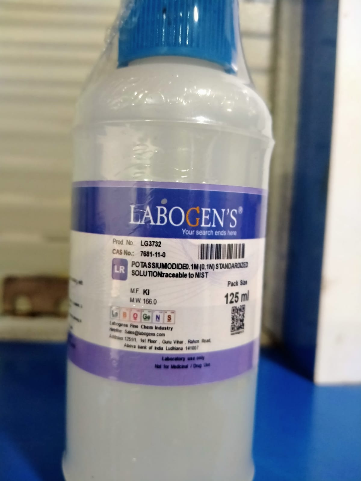 POTASSIUMODIDER 1M (0.1N) STANDAROZED SOLUTION ACEABLE TO NIST