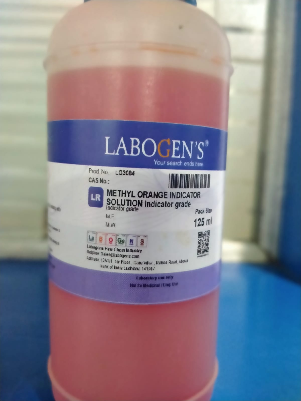 METHYL ORANGE INDICATOR SOLUTION INDICATER GRADE