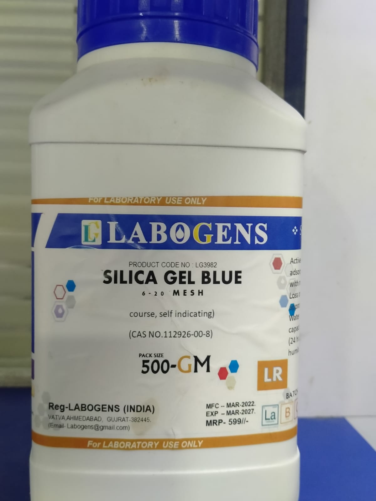SILICA GEL BLUE 500GM
