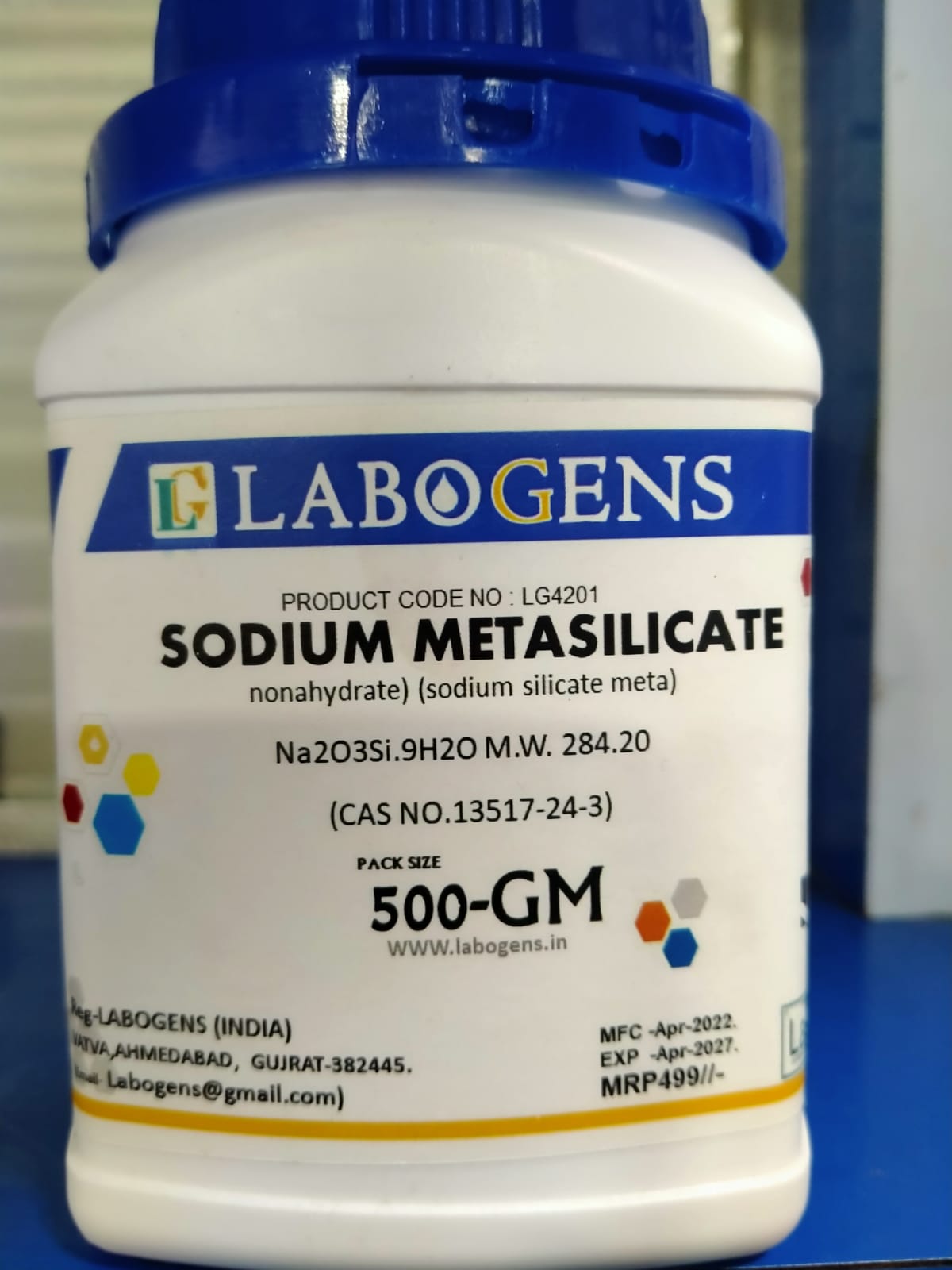 SODIUM METASILICATE (META) NONAHYDRATE 500-GM