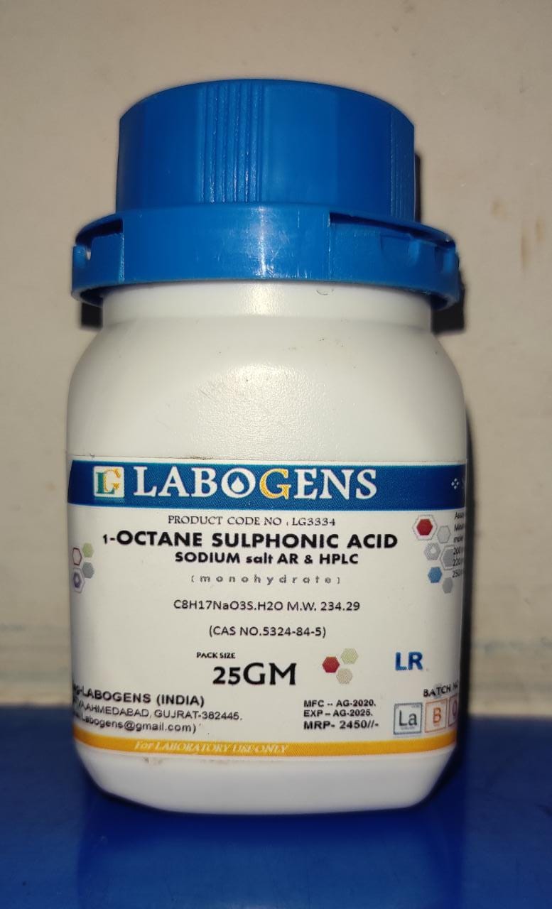 1-OCTANE SULPHONIC ACID SODIUM SALT AR & HPLC