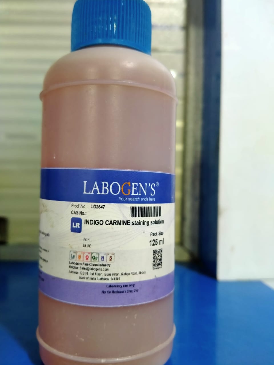 INDIGO CARMINE STAINING SOLUTION LR GRADE