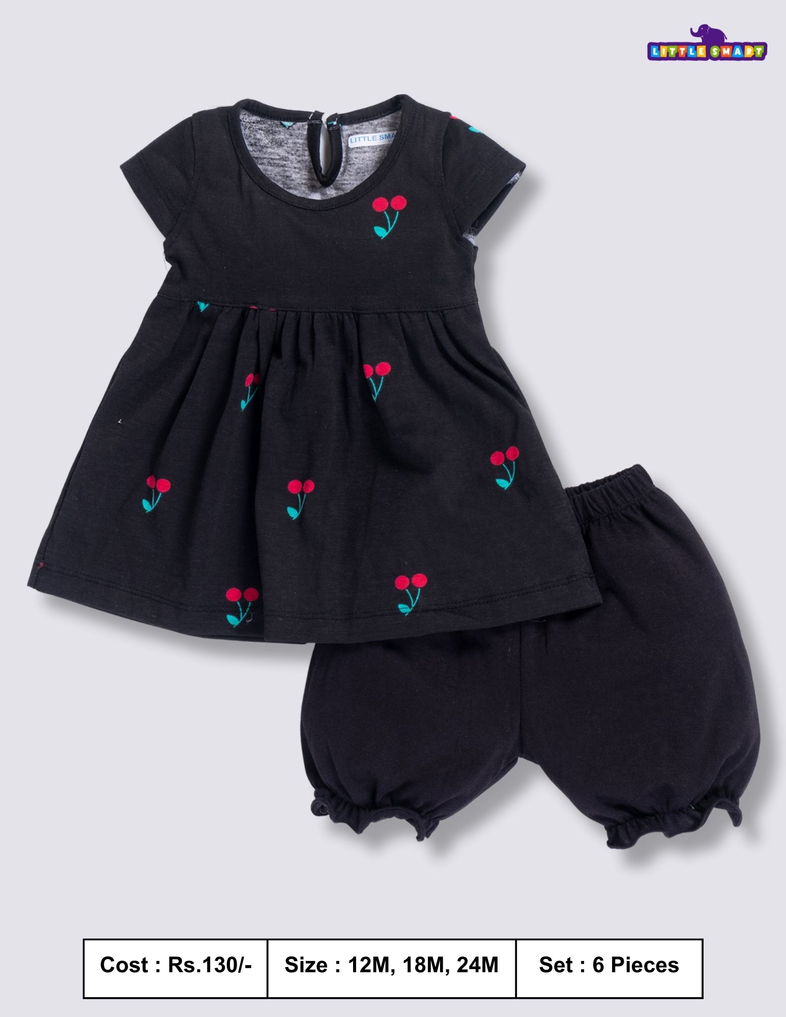 Cotton Frock & Hot Pant Set