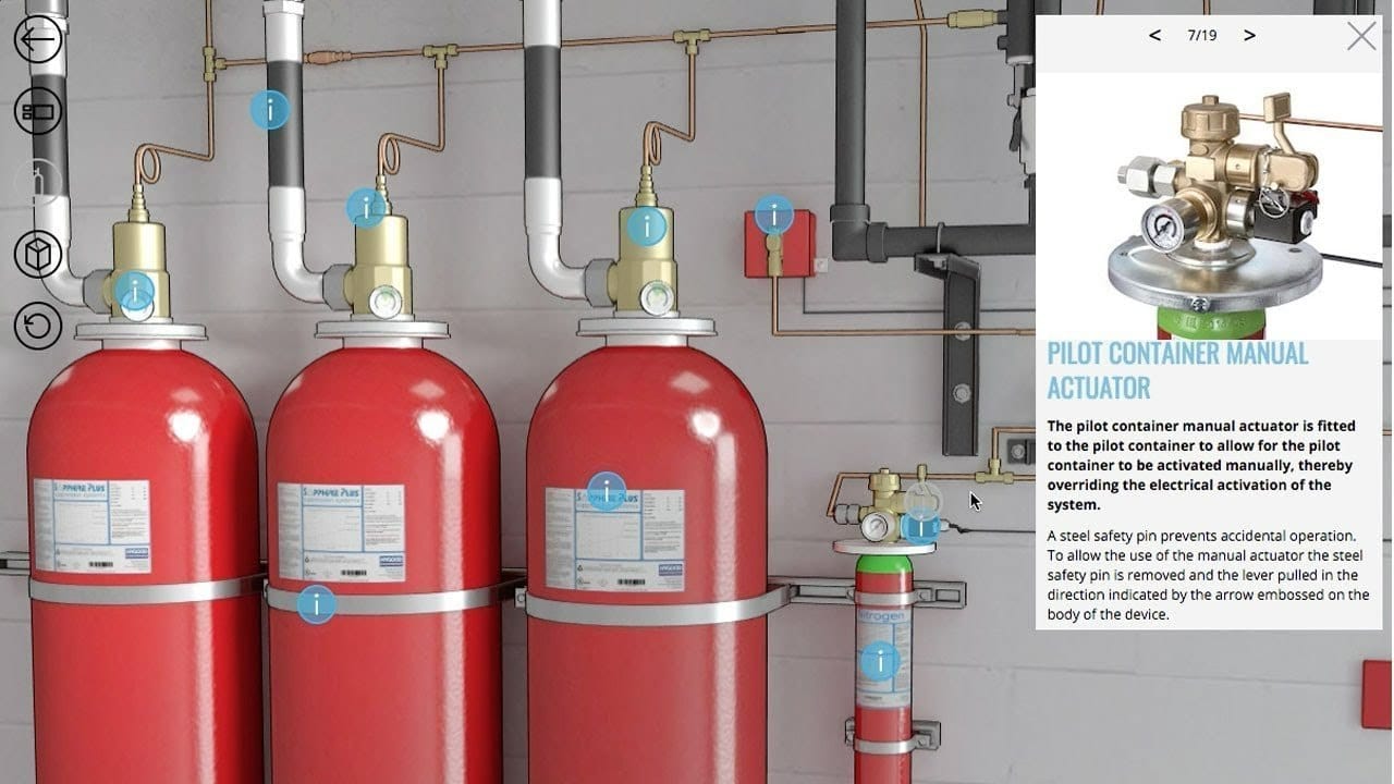 Co2 Flooding System computer room fire suppression