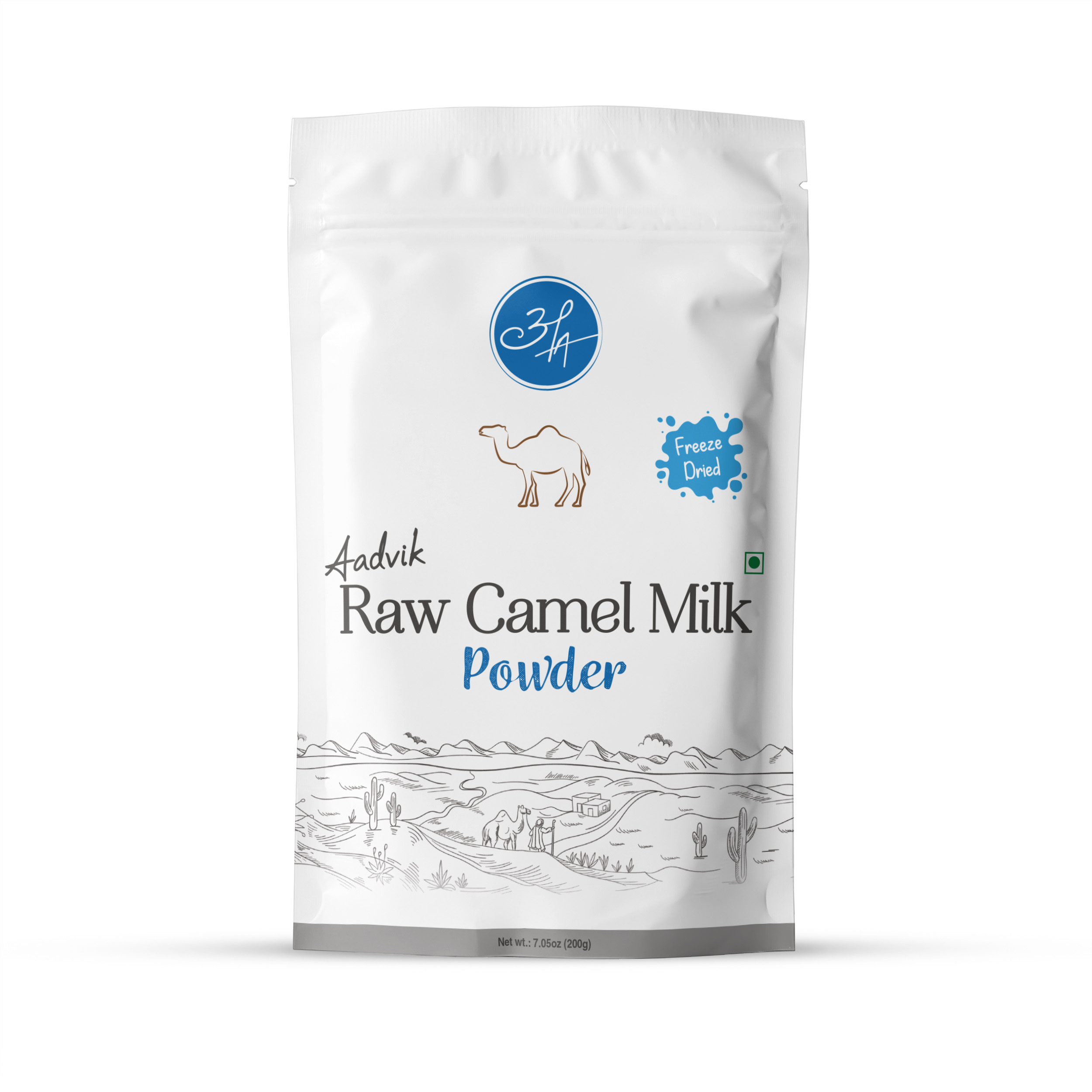 Aadvik RAW Camel Milk Powder | Freeze-Dried Pure & Natural 200 GMS