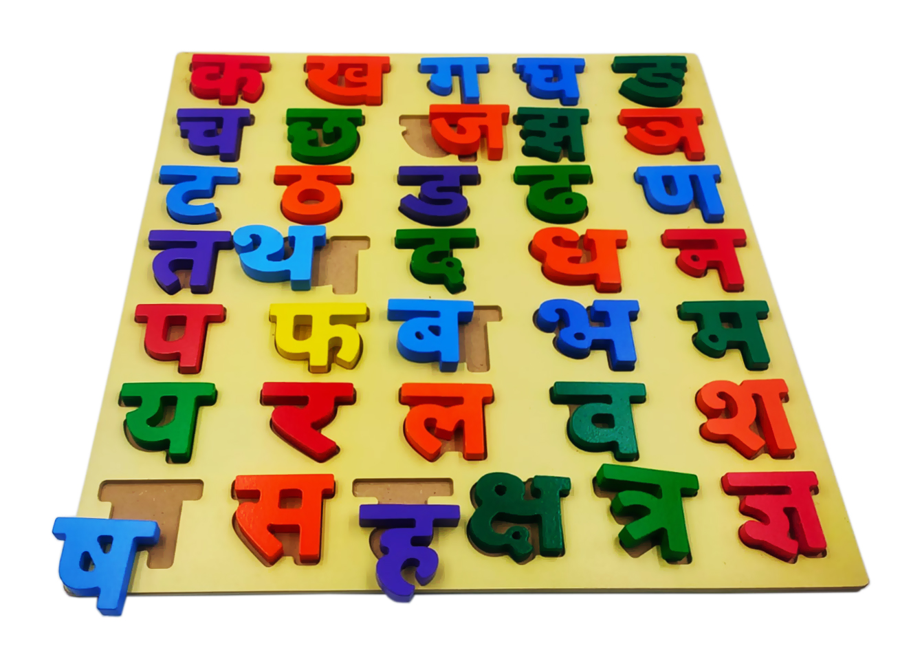 Hindi vyanjan or Hindi Consonant Akshar alphabet board for hindi language learning