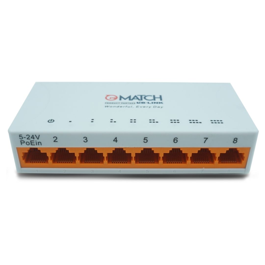 MATCH LB-Link 8 Port Ethernet Switch with Reverse PoE Support