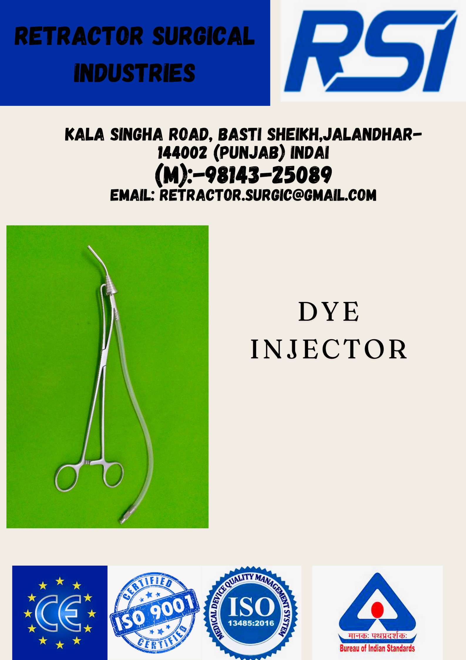 DYE INJECTOR
