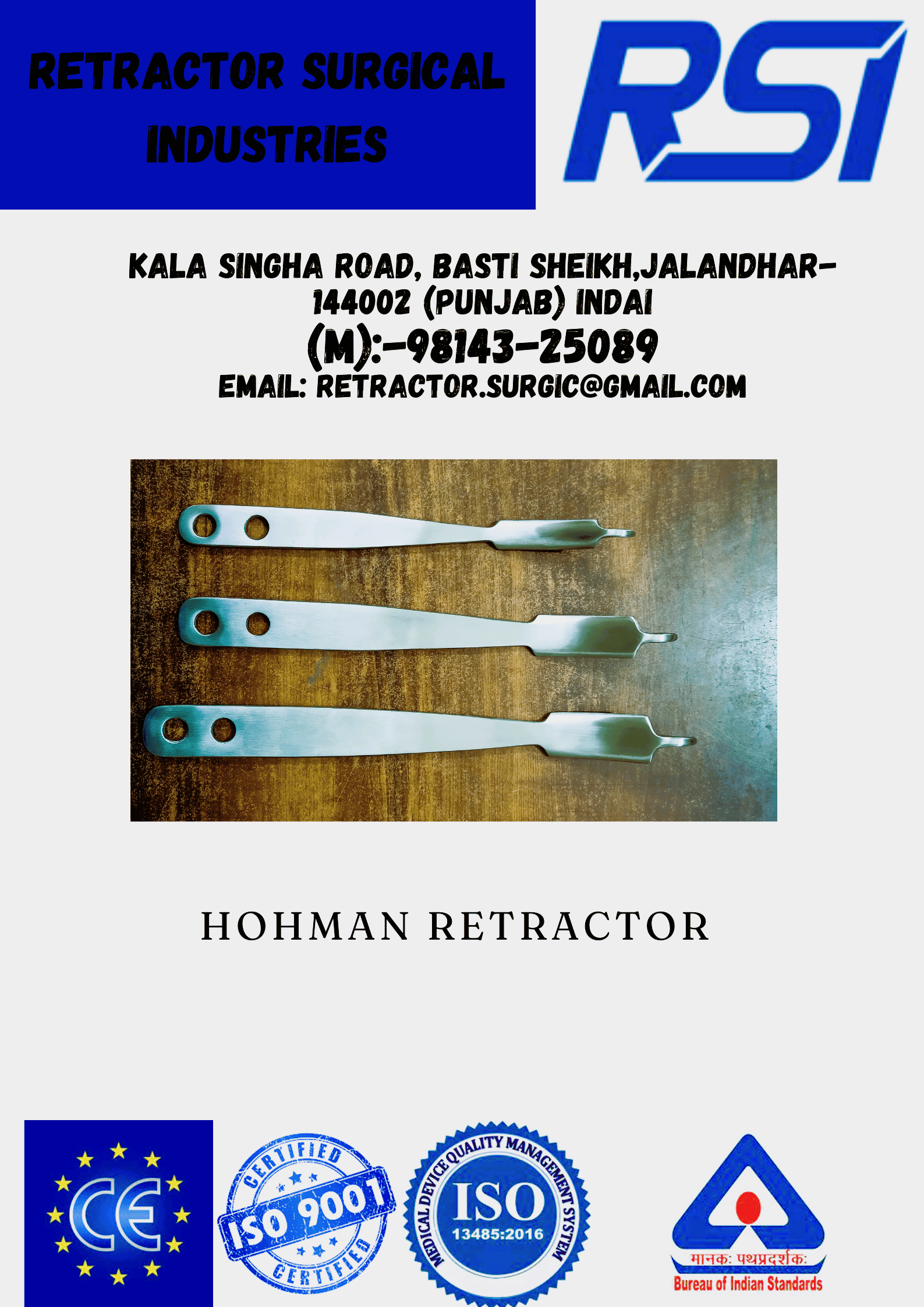 HOHMAN BONE LEVER