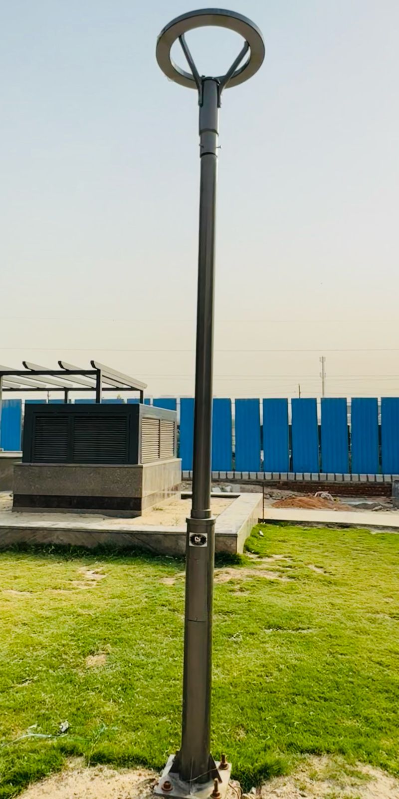 Decorative Ring Post top lamp Pole