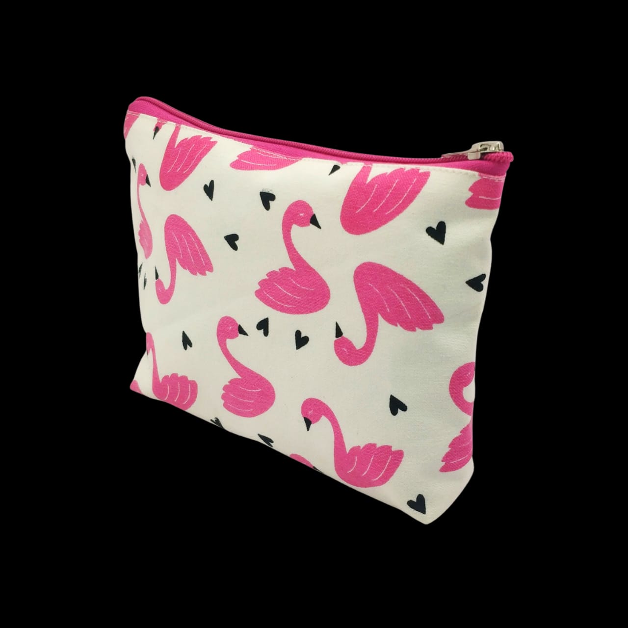Printed canvas pouch 
