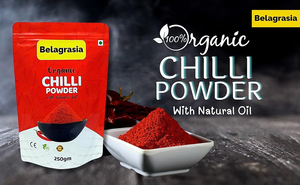 Belagrasia Red Chilli Powder with Natural Oils | 250g | Lal Mirch Powder  