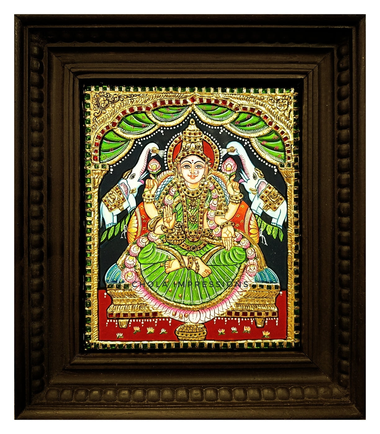 Gaja Lakshmi Tanjore Painting (GI Tagged)