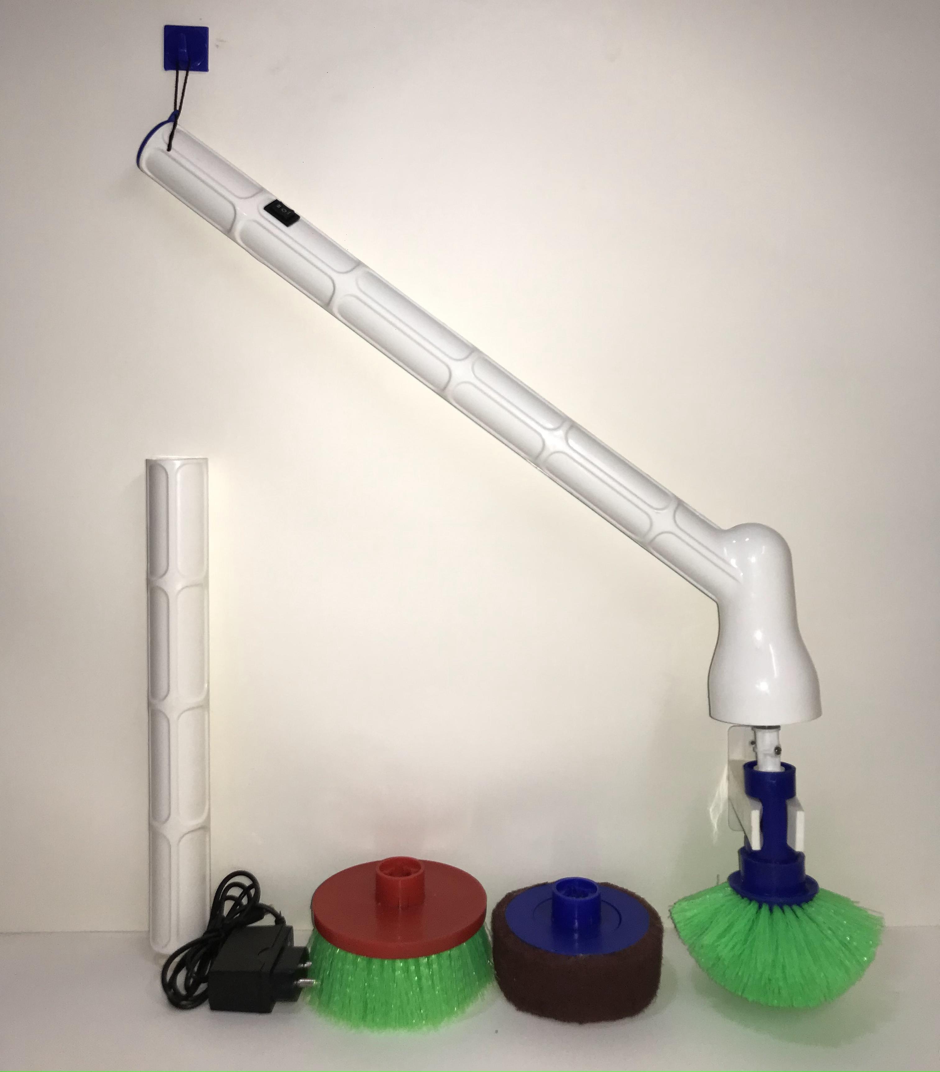 powered toilet cleaning machine  