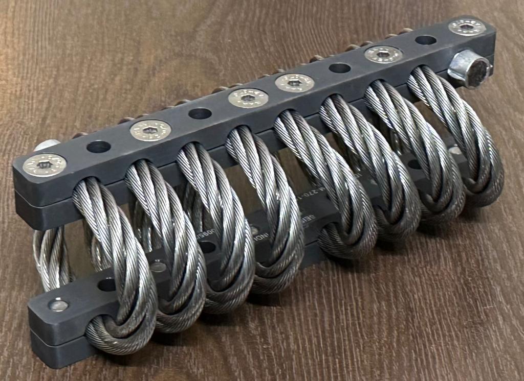 Wire rope shock mounts