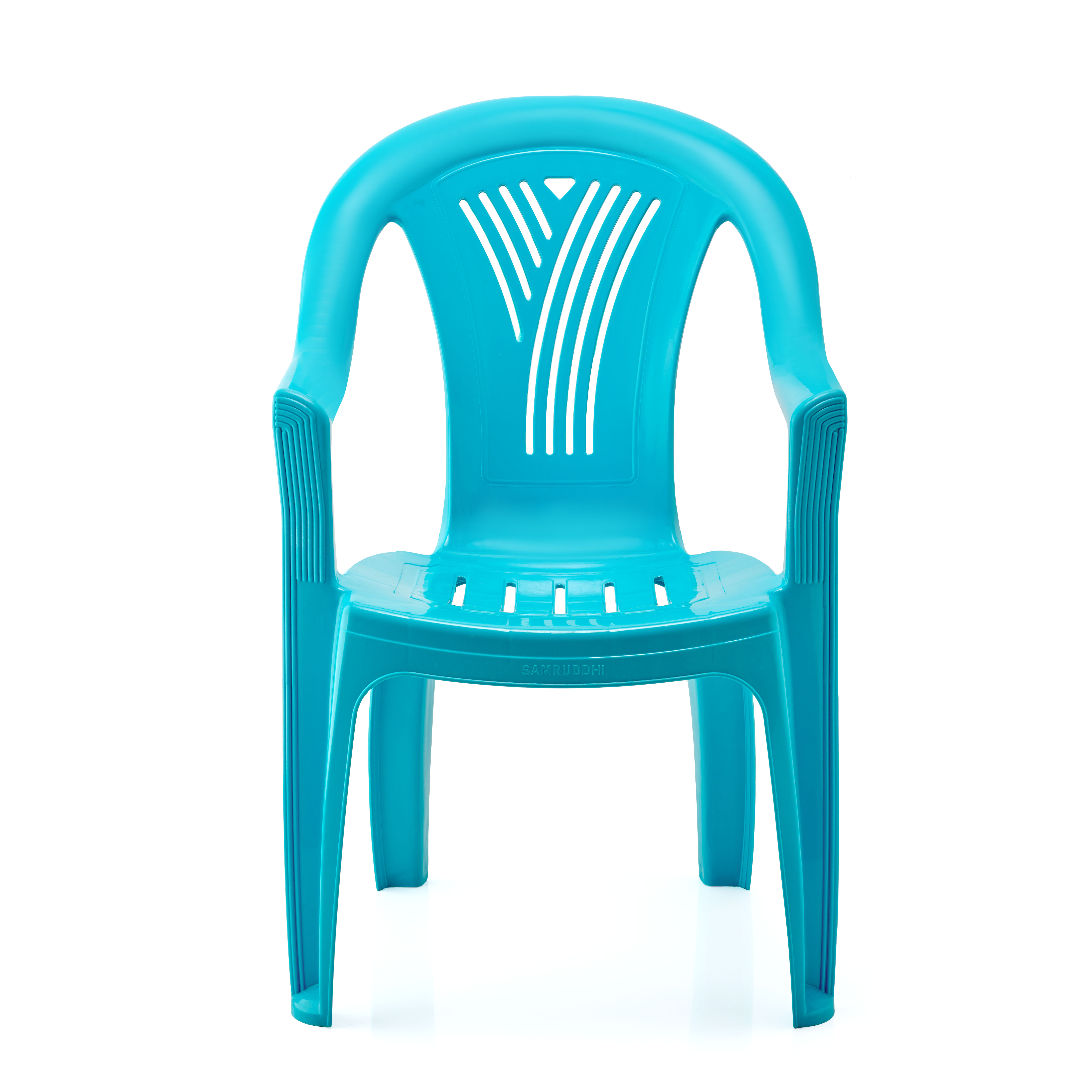 Samruddhi Plastic Chair Corporate Hi Back with Arm| Chairs for Home| Dining Room| Bedroom| Kitchen| Living Room| Office-Outdoor-Garden | Dust Free |10