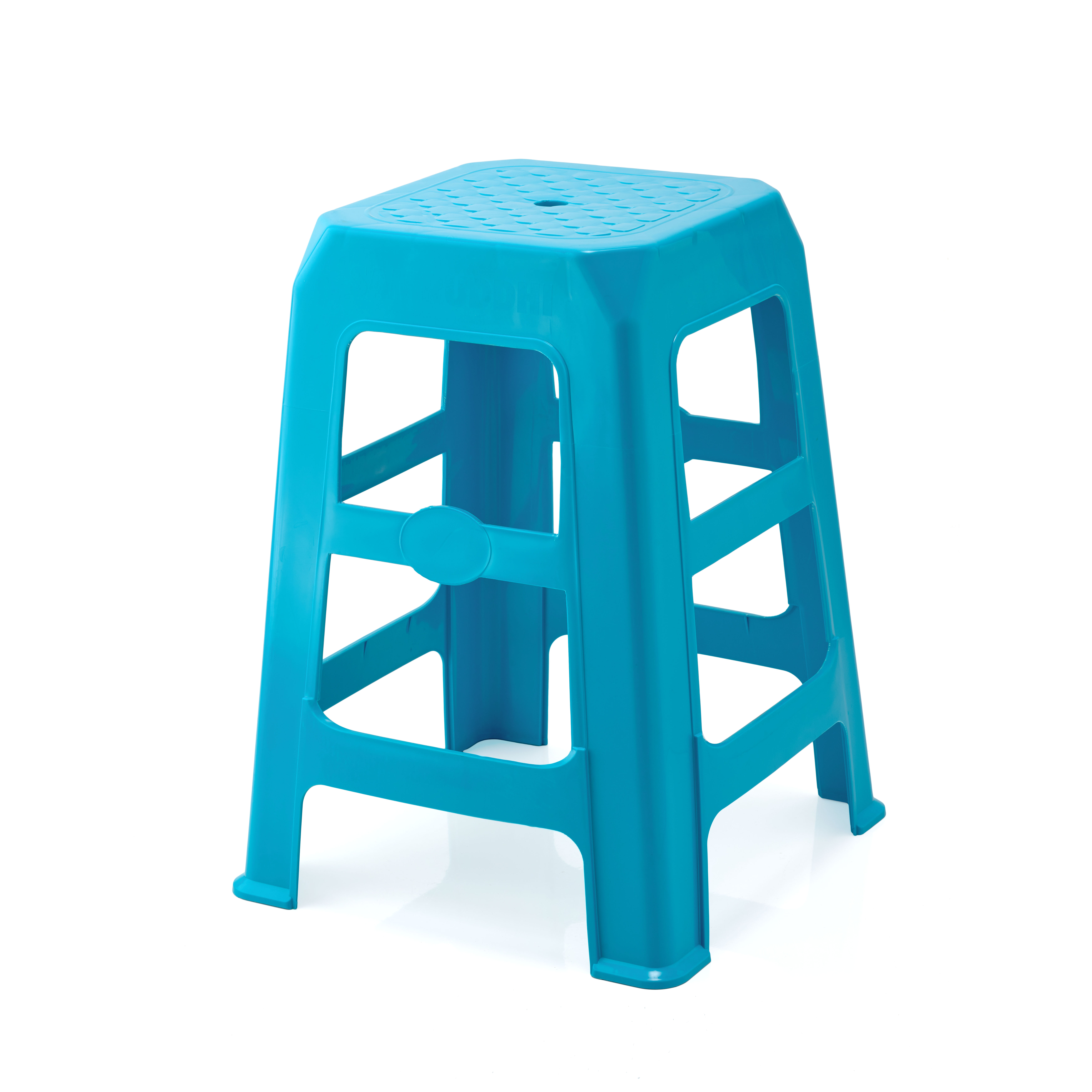 Samruddhi Plastic Stool Square Stone| Stool for Home| Dining Room| Bedroom| Kitchen| Living Room| Office-Outdoor-Garden | Dust Free |100% Polypropylen