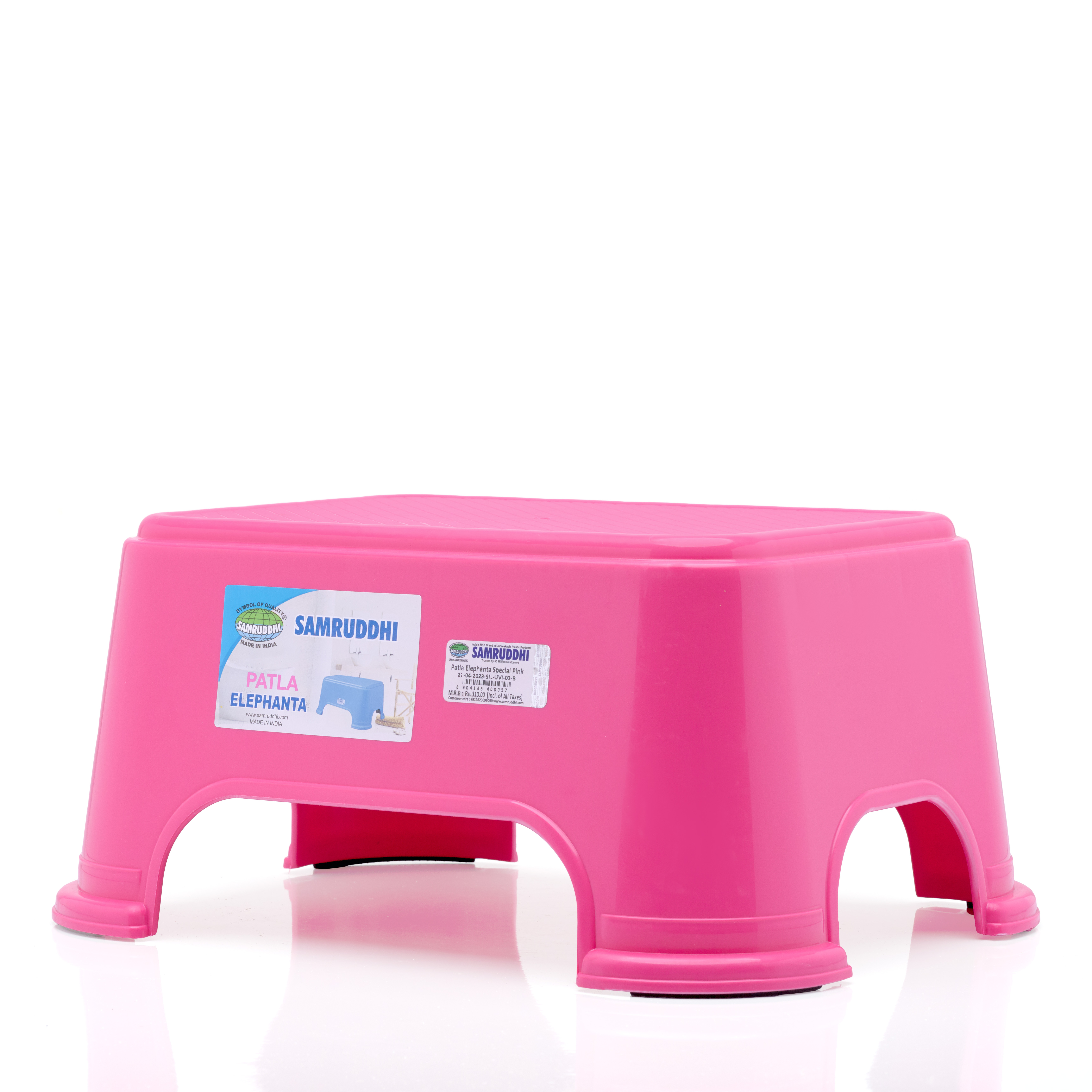 Patla Elephanta|Samruddhi Unbreakable Plastic | Patla and Bath Stool for Home| Dining Room| Bedroom| Kitchen| Living Room| Office-Outdoor-Garden | Dus